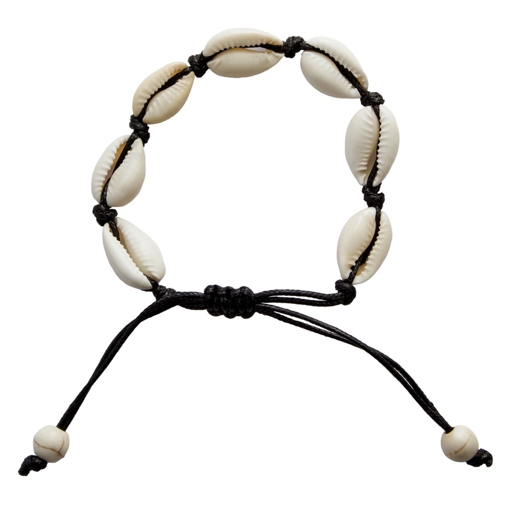 Cowry Shell Bracelet (Black)